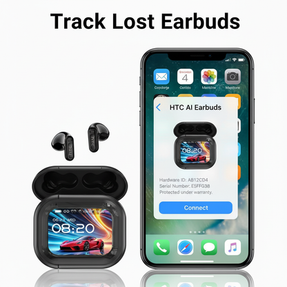 Track Lost Earbuds - HTC AI Earbuds with Display